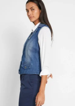 bonprix bonprix Chaleco vaquero elástico Azul vaquero Hot