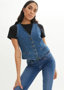 bonprix bonprix Chaleco vaquero elástico Denim Clearance