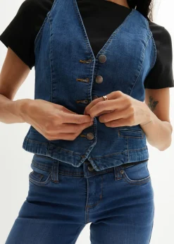 bonprix bonprix Chaleco vaquero elástico Denim Clearance