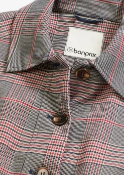 bonprix bonprix Chaqueta marrón-beige a cuadros Online