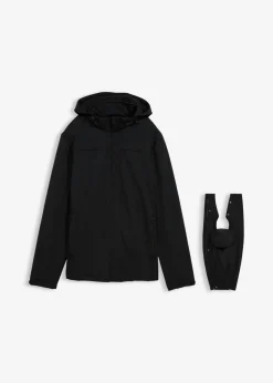 bonprix bonprix Chaqueta 3 en 1 con función de porteo en la parte delantera y trasera para hombres Negro Outlet