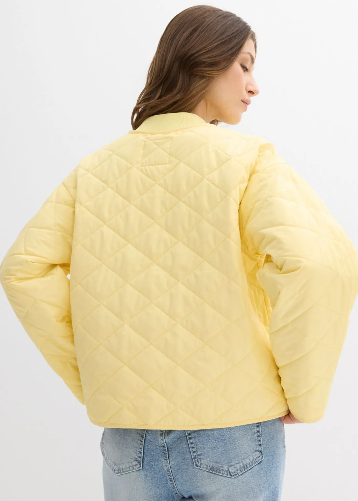 bonprix bonprix Chaqueta acolchada con corte holgado Amarillo claro New