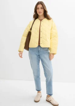bonprix bonprix Chaqueta acolchada con corte holgado Amarillo claro New