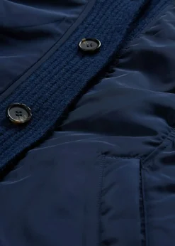 bonprix bonprix Chaqueta acolchada con puños de punto Azul marino Best