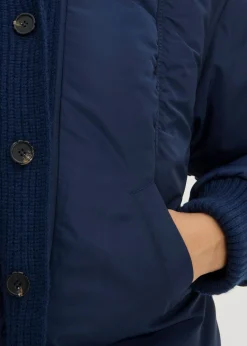 bonprix bonprix Chaqueta acolchada con puños de punto Azul marino Best