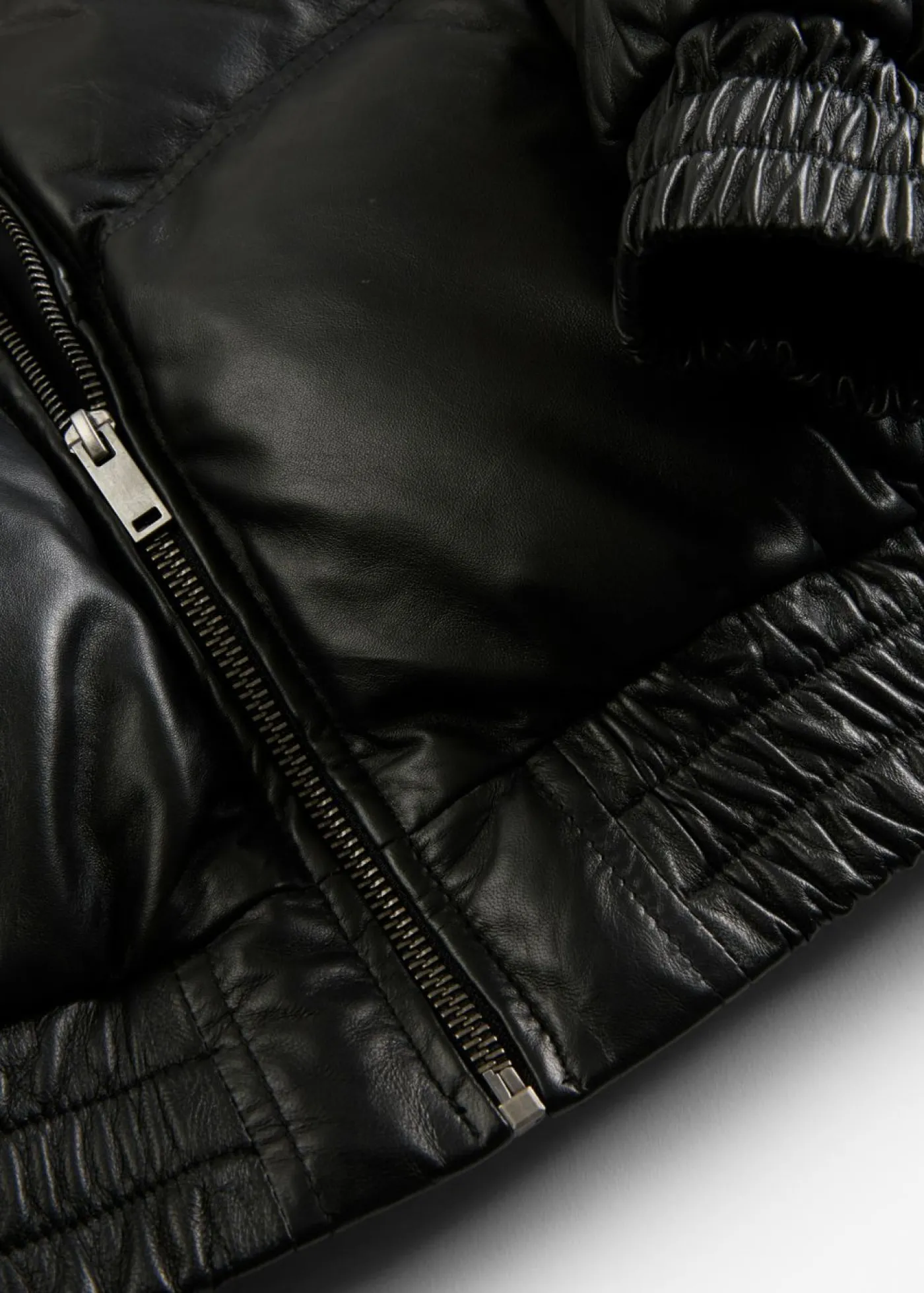 bonprix bonprix Chaqueta acolchada de napa de cordero Negro