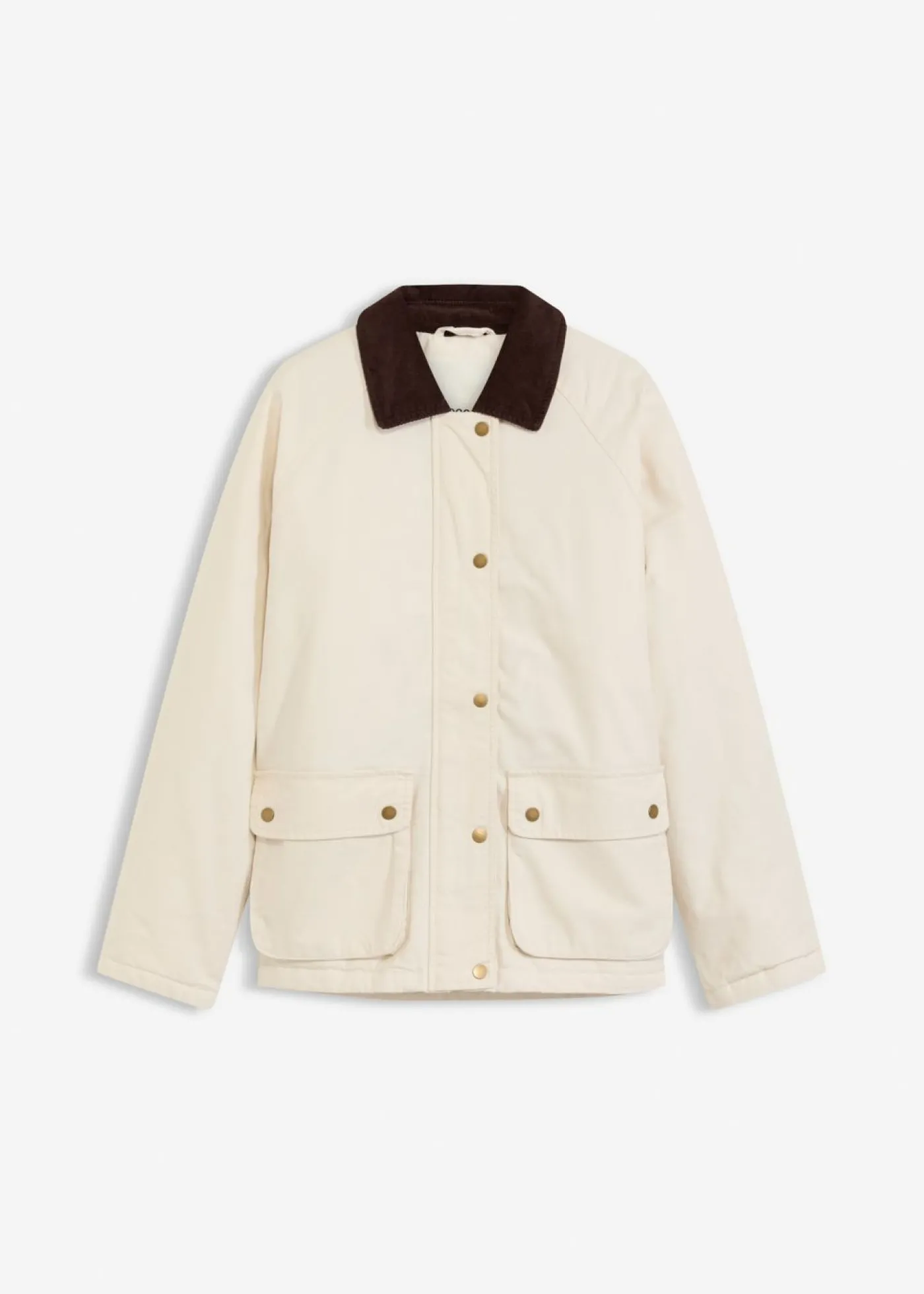 bonprix bonprix Chaqueta acolchada de sarga Beige natural