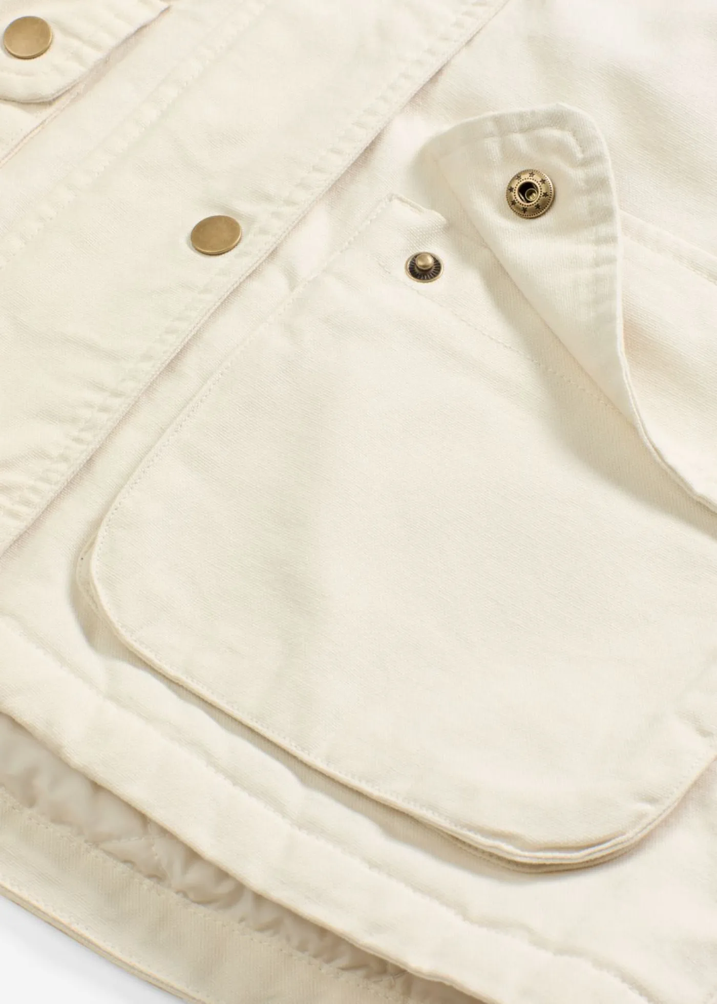 bonprix bonprix Chaqueta acolchada de sarga Beige natural