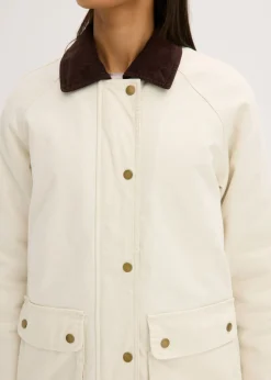 bonprix bonprix Chaqueta acolchada de sarga Beige natural