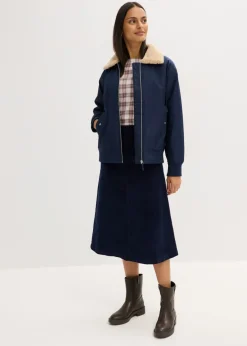 bonprix bonprix Chaqueta acolchada para exteriores azul tinta