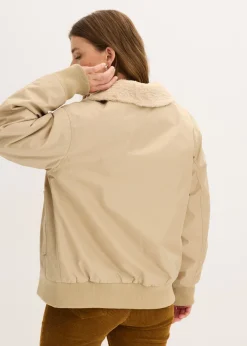 bonprix bonprix Chaqueta acolchada para exteriores Caqui claro Sale