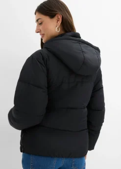bonprix bonprix Chaqueta acolchada premamá 3 en 1 repelente al agua con inserto para porteo Negro Best