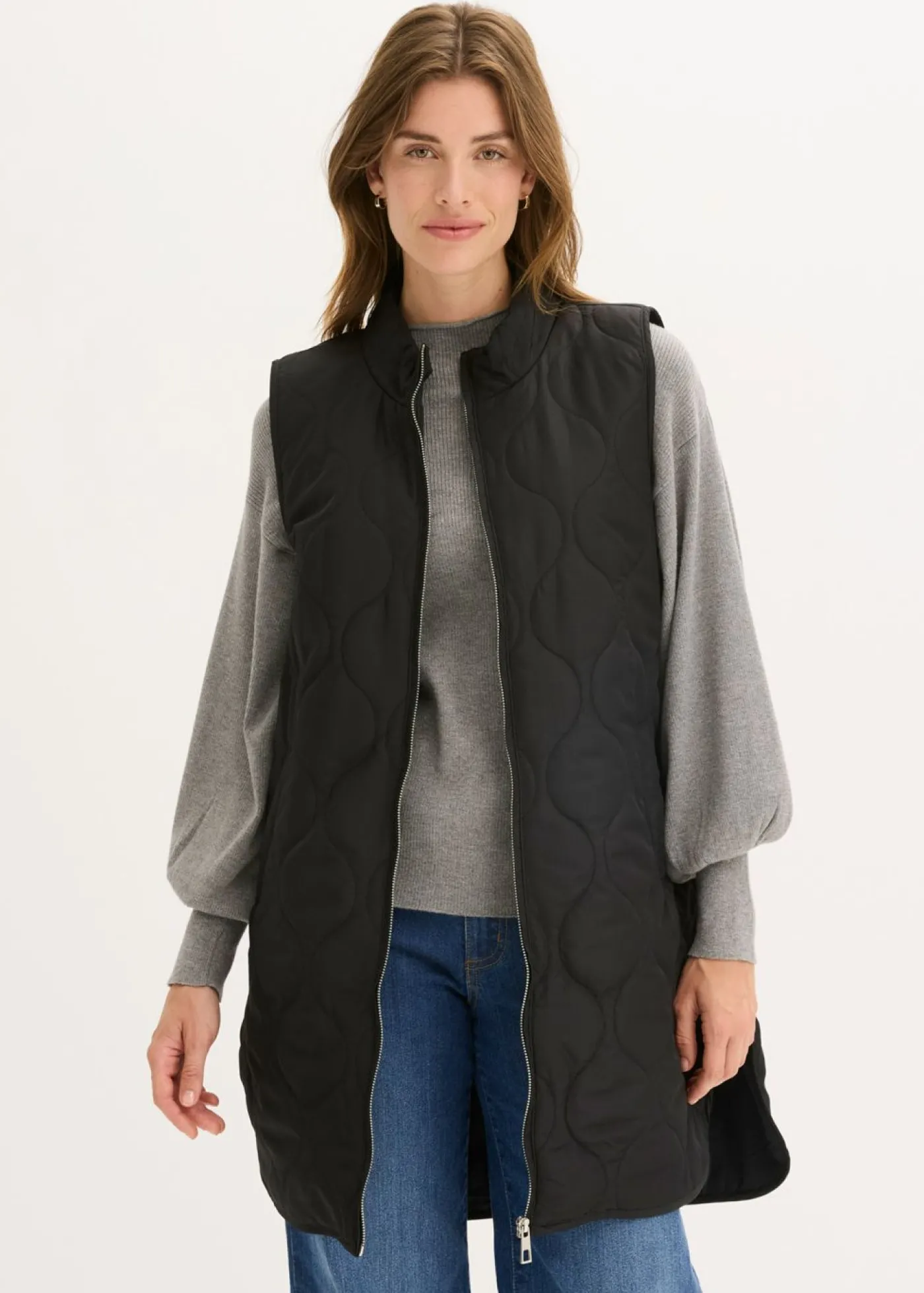 bonprix bonprix Chaqueta acolchada ultraligera Negro Sale