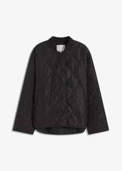 bonprix bonprix Chaqueta acolchada ultraligera con corte holgado Negro Best