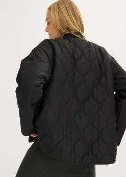 bonprix bonprix Chaqueta acolchada ultraligera con corte holgado Negro Best