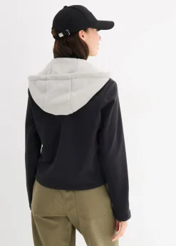 bonprix bonprix Chaqueta con capucha desmontable Negro Clearance
