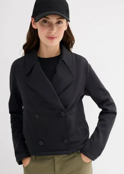 bonprix bonprix Chaqueta con capucha desmontable Negro Clearance