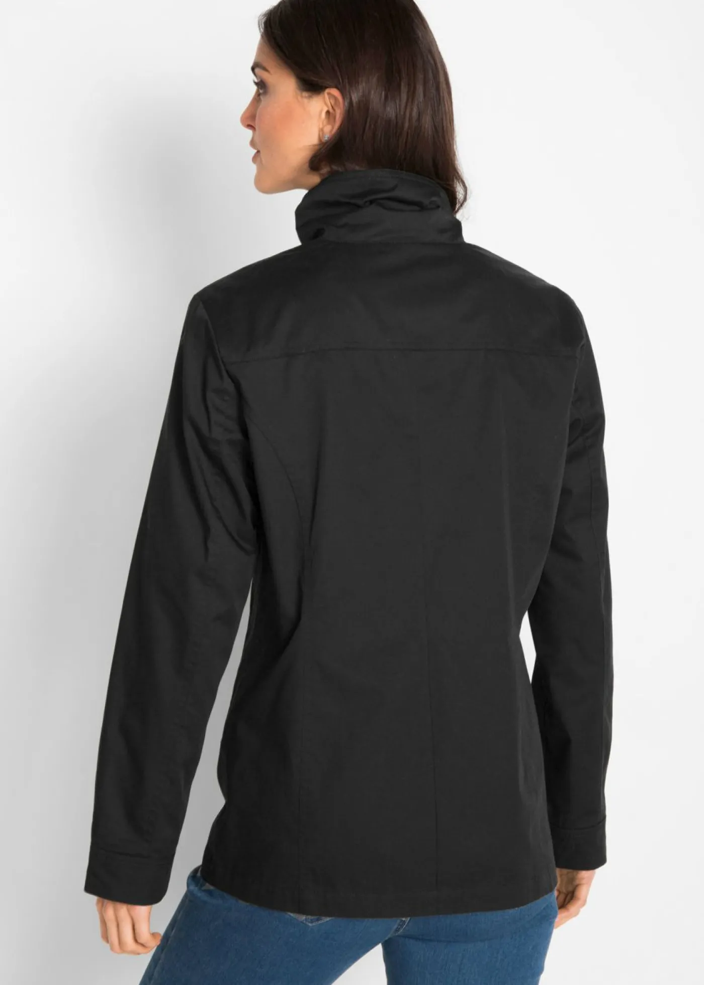 bonprix bonprix Chaqueta con cuello alto Negro
