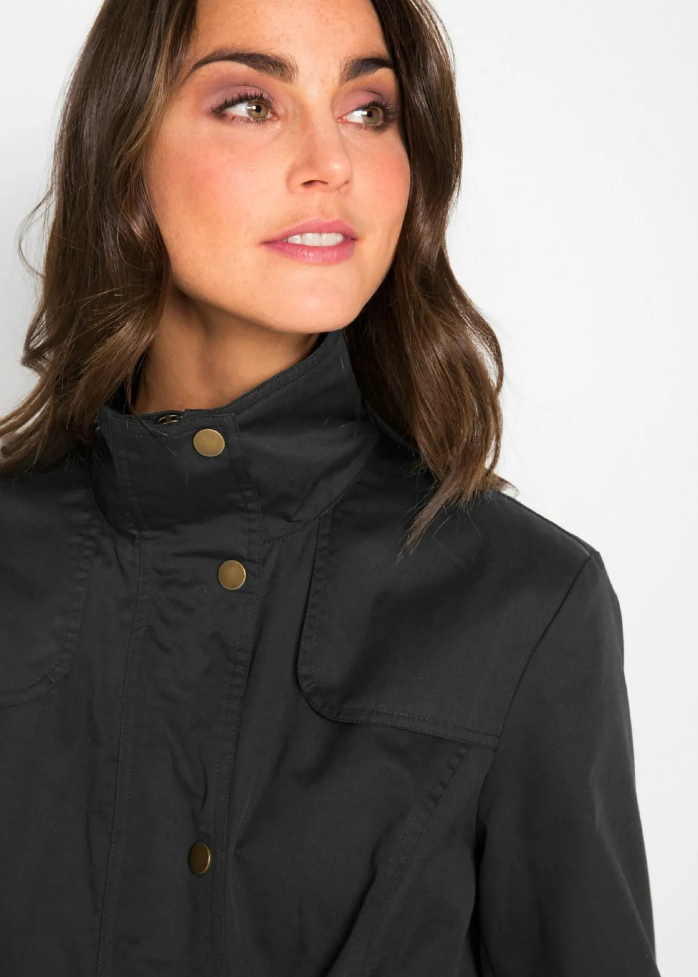 bonprix bonprix Chaqueta con cuello alto Negro