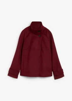 bonprix bonprix Chaqueta con suave contenido de lana rojo avellana Discount