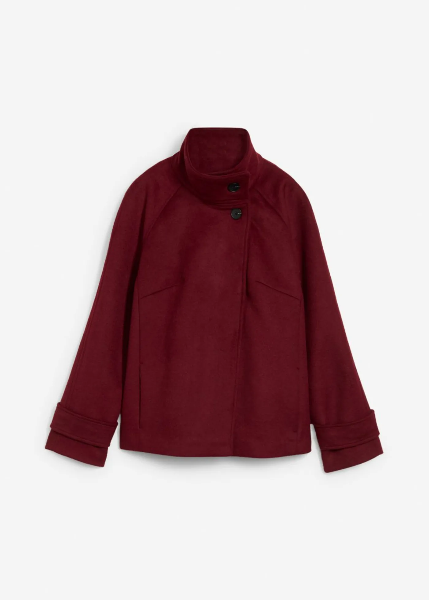 bonprix bonprix Chaqueta con suave contenido de lana rojo avellana Discount