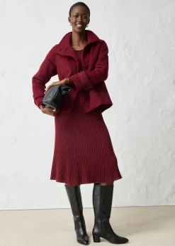 bonprix bonprix Chaqueta con suave contenido de lana rojo avellana Discount