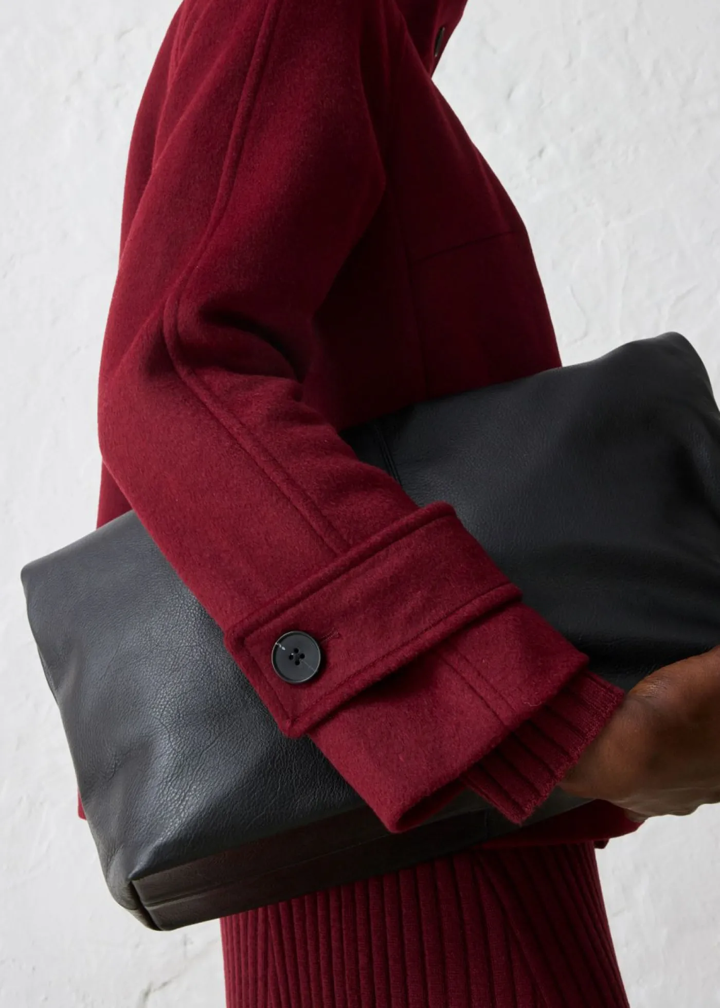 bonprix bonprix Chaqueta con suave contenido de lana rojo avellana Discount