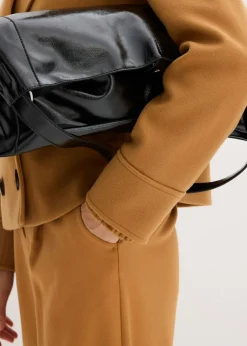 bonprix bonprix Chaqueta corta con aspecto de lana Avellana Outlet