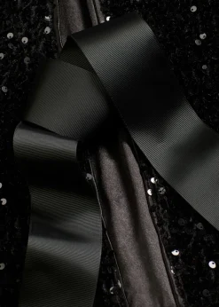bonprix bonprix Chaqueta corta de lentejuelas Negro
