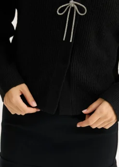 bonprix bonprix Chaqueta corta de punto Negro Discount