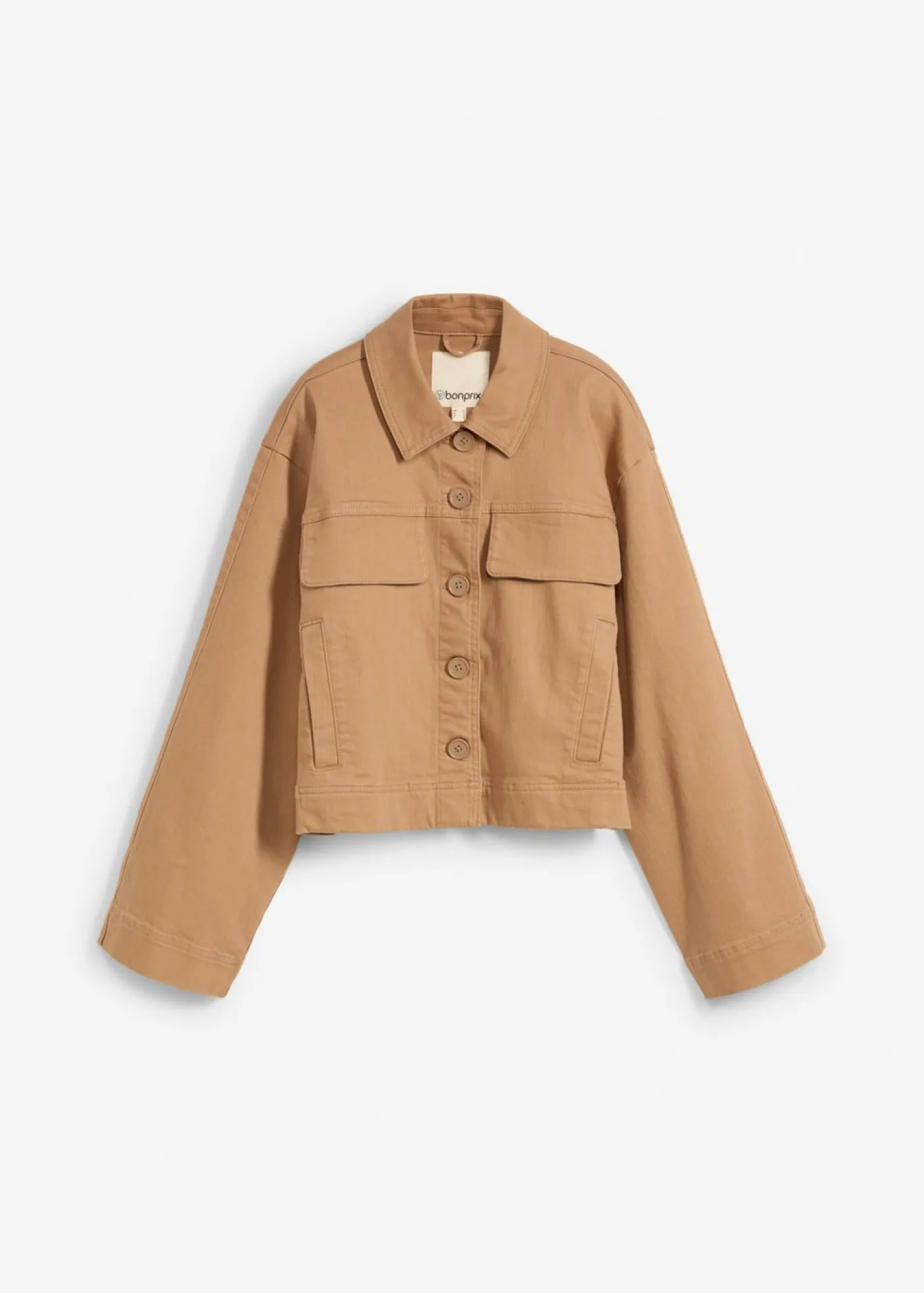 bonprix bonprix Chaqueta corta de sarga Camel New