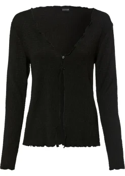 bonprix bonprix Chaqueta de algodón Negro Hot