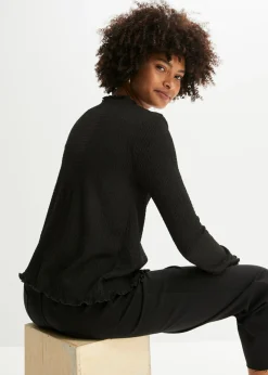 bonprix bonprix Chaqueta de algodón Negro Hot