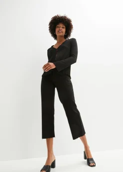 bonprix bonprix Chaqueta de algodón Negro Hot