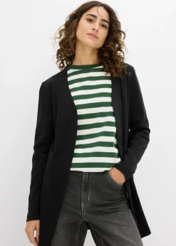 bonprix bonprix Chaqueta de algodón orgánico puro Negro Hot