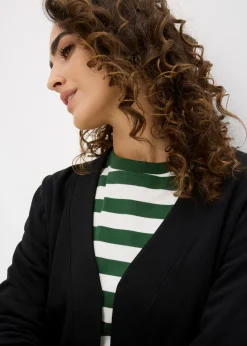 bonprix bonprix Chaqueta de algodón orgánico puro Negro Hot