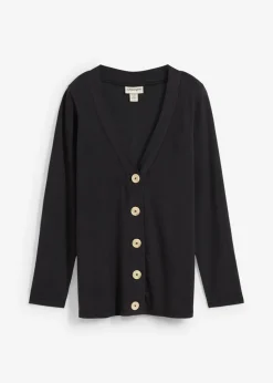 bonprix bonprix Chaqueta de algodón orgánico puro Negro Online