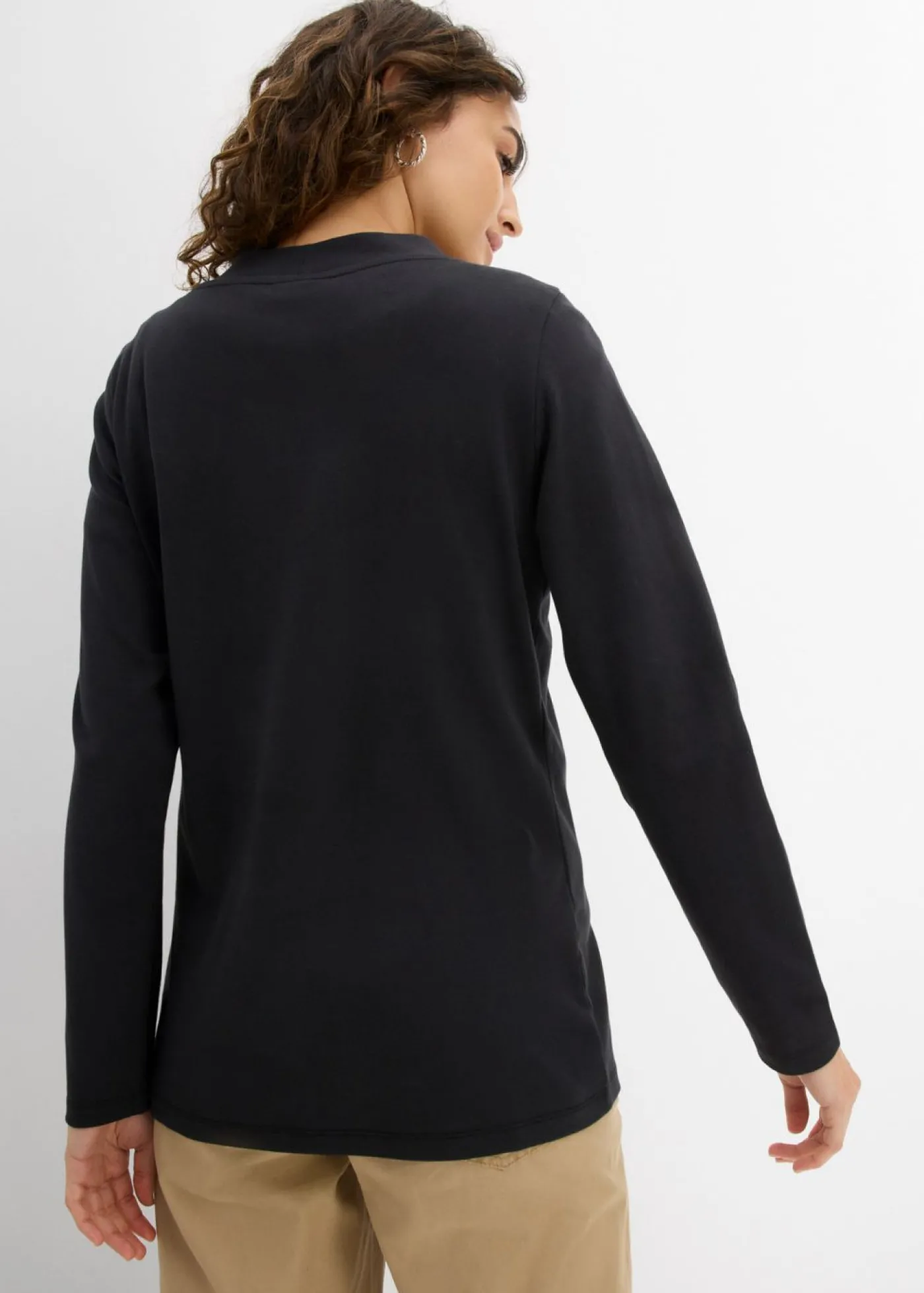 bonprix bonprix Chaqueta de algodón orgánico puro Negro Online