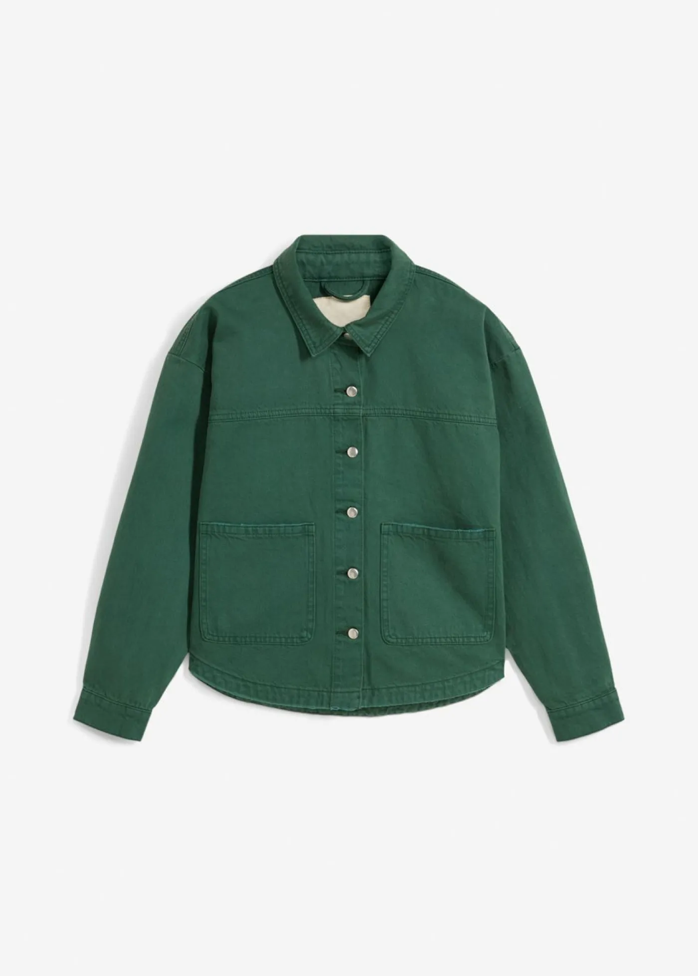 bonprix bonprix Chaqueta de algodón puro verde sombra New