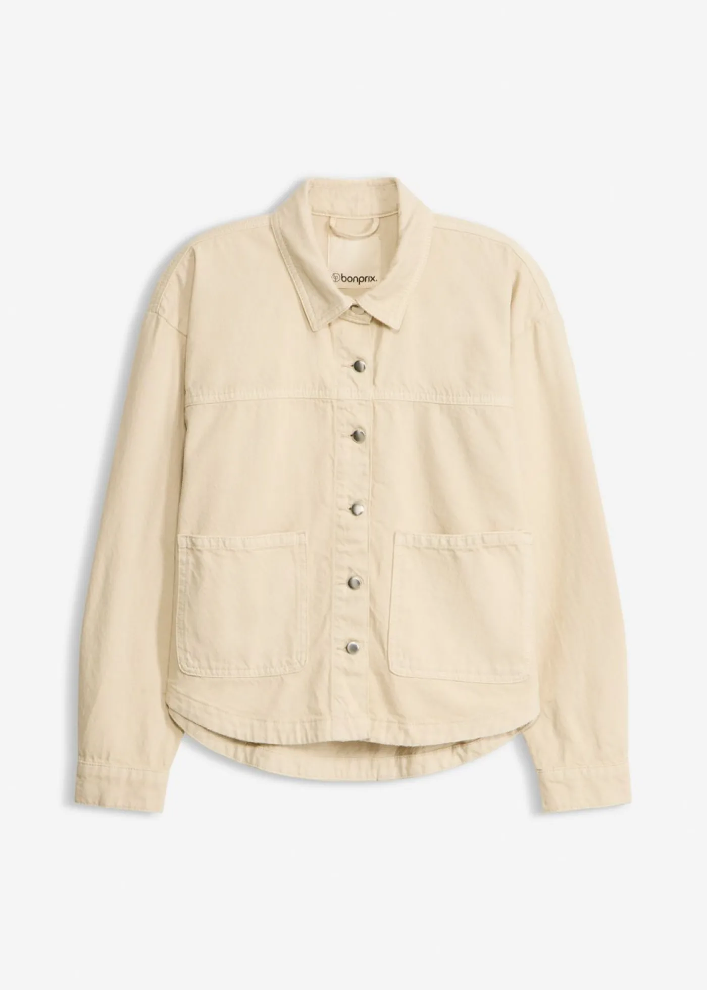 bonprix bonprix Chaqueta de algodón puro Arena claro Clearance