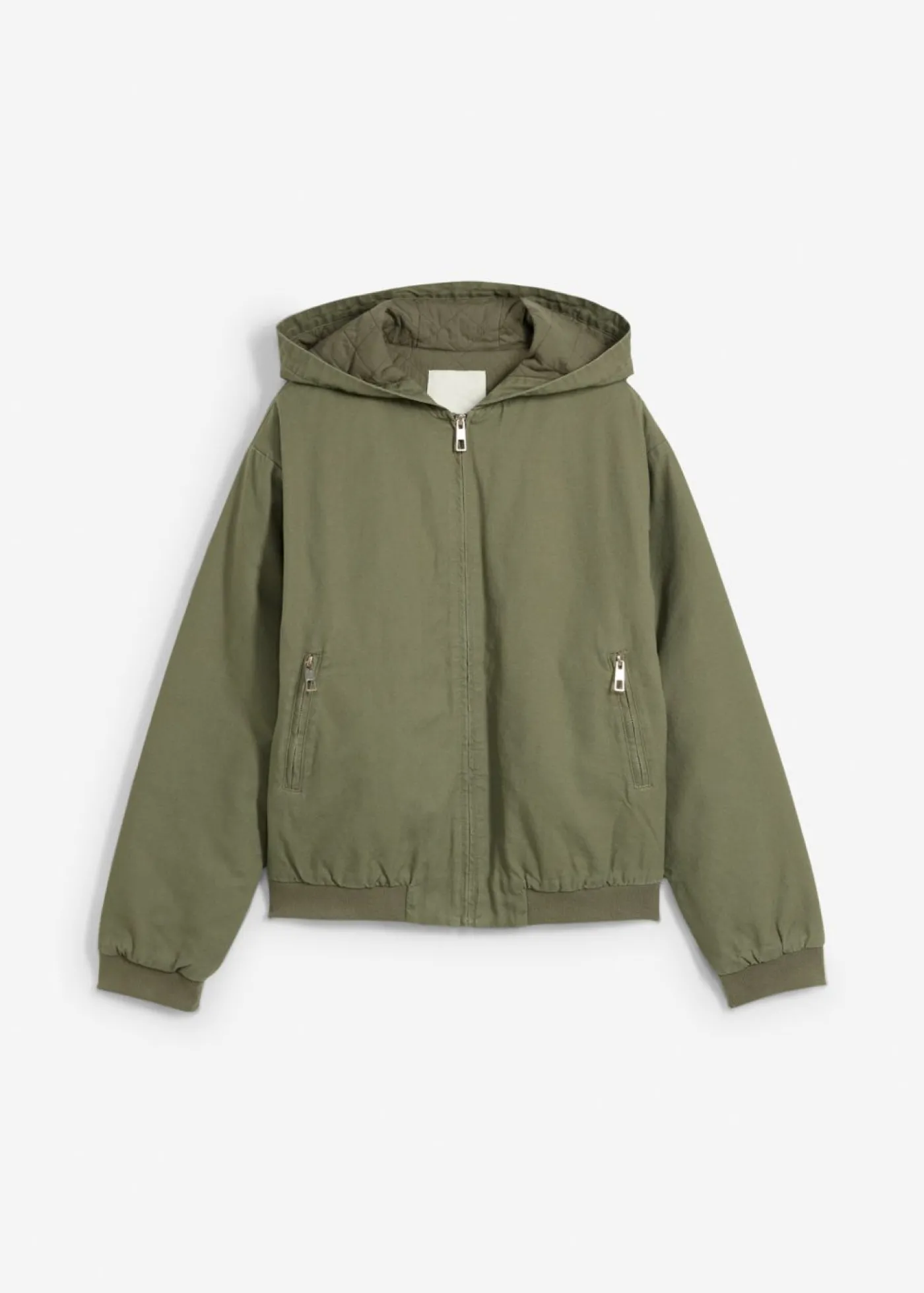 bonprix bonprix Chaqueta de algodón puro para exteriores Verde grisáceo Outlet