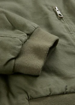 bonprix bonprix Chaqueta de algodón puro para exteriores Verde grisáceo Outlet
