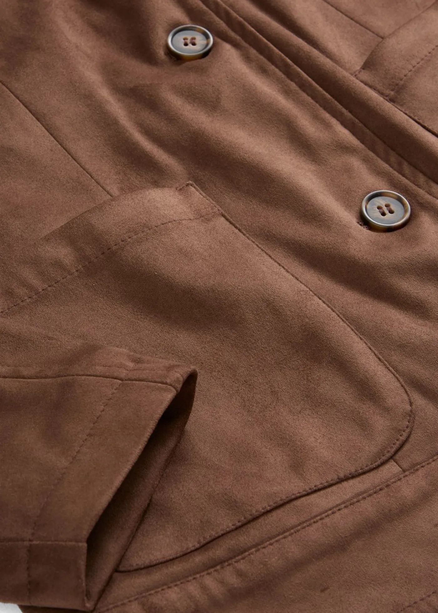 bonprix bonprix Chaqueta de ante sintético marrón Online