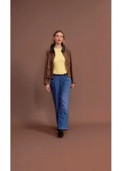 bonprix bonprix Chaqueta de ante sintético Marrón castaño Best