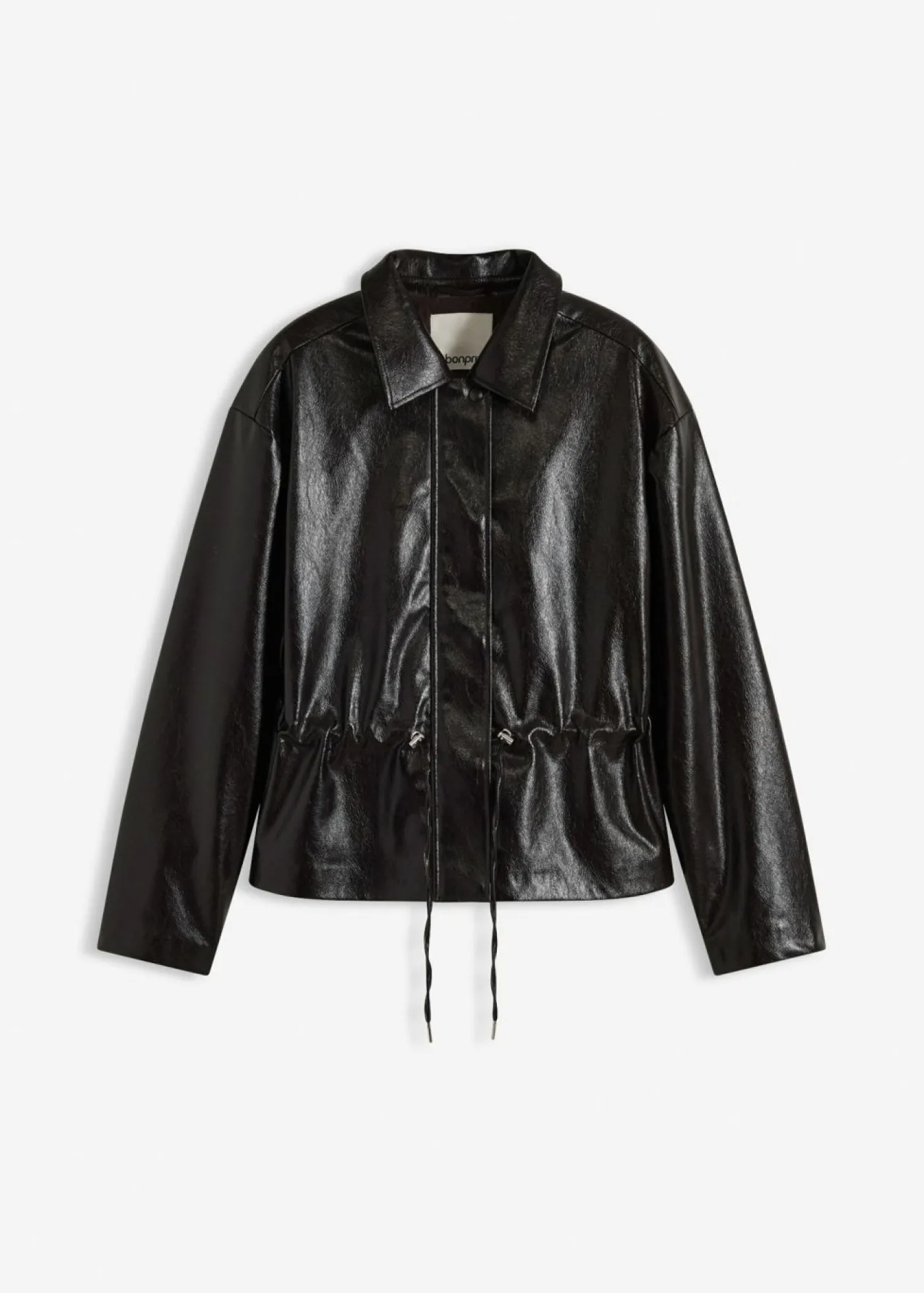 bonprix bonprix Chaqueta de charol sintético Marrón oscuro Online