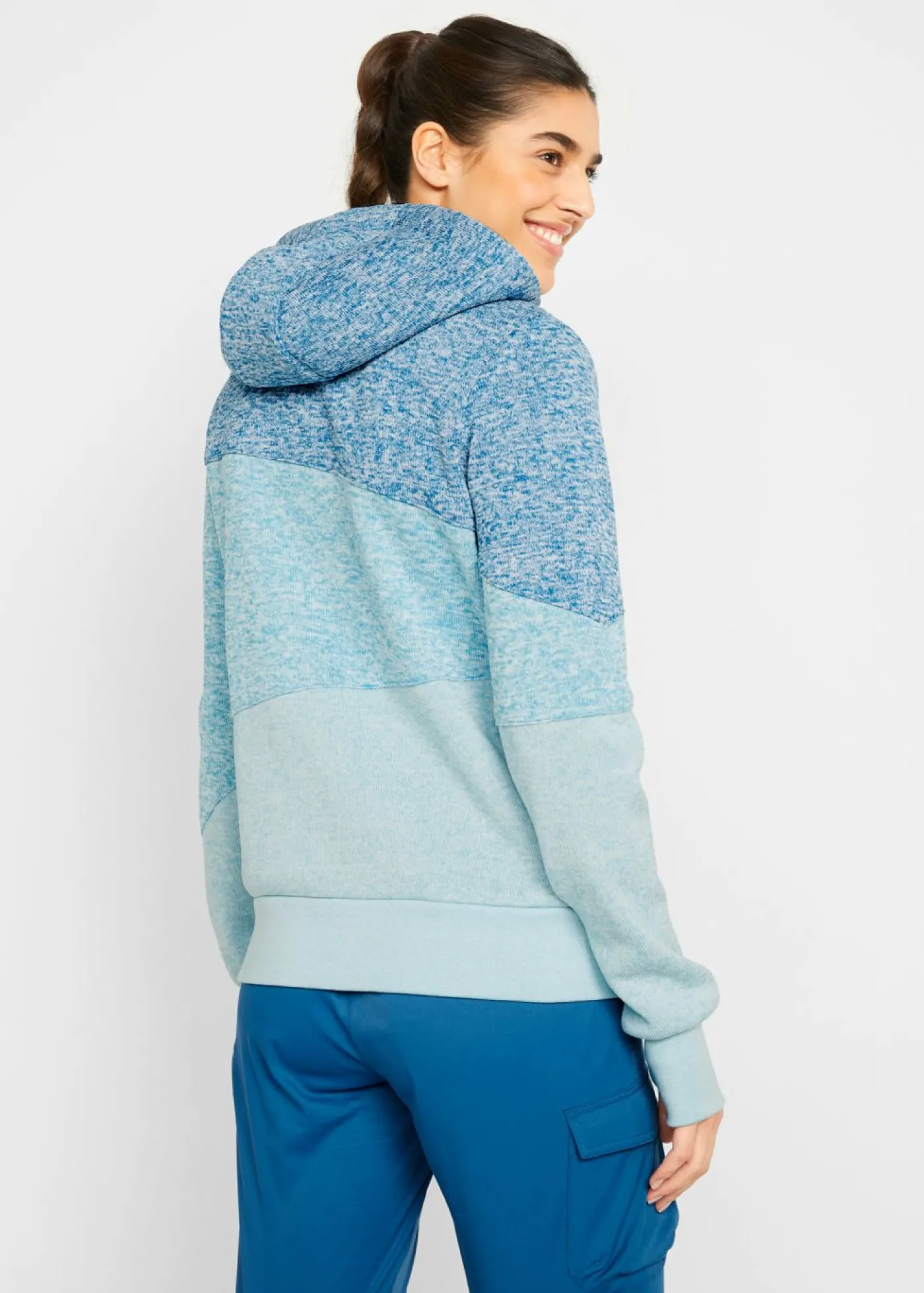 bonprix bonprix Chaqueta de chándal azul atlántico moteado Sale