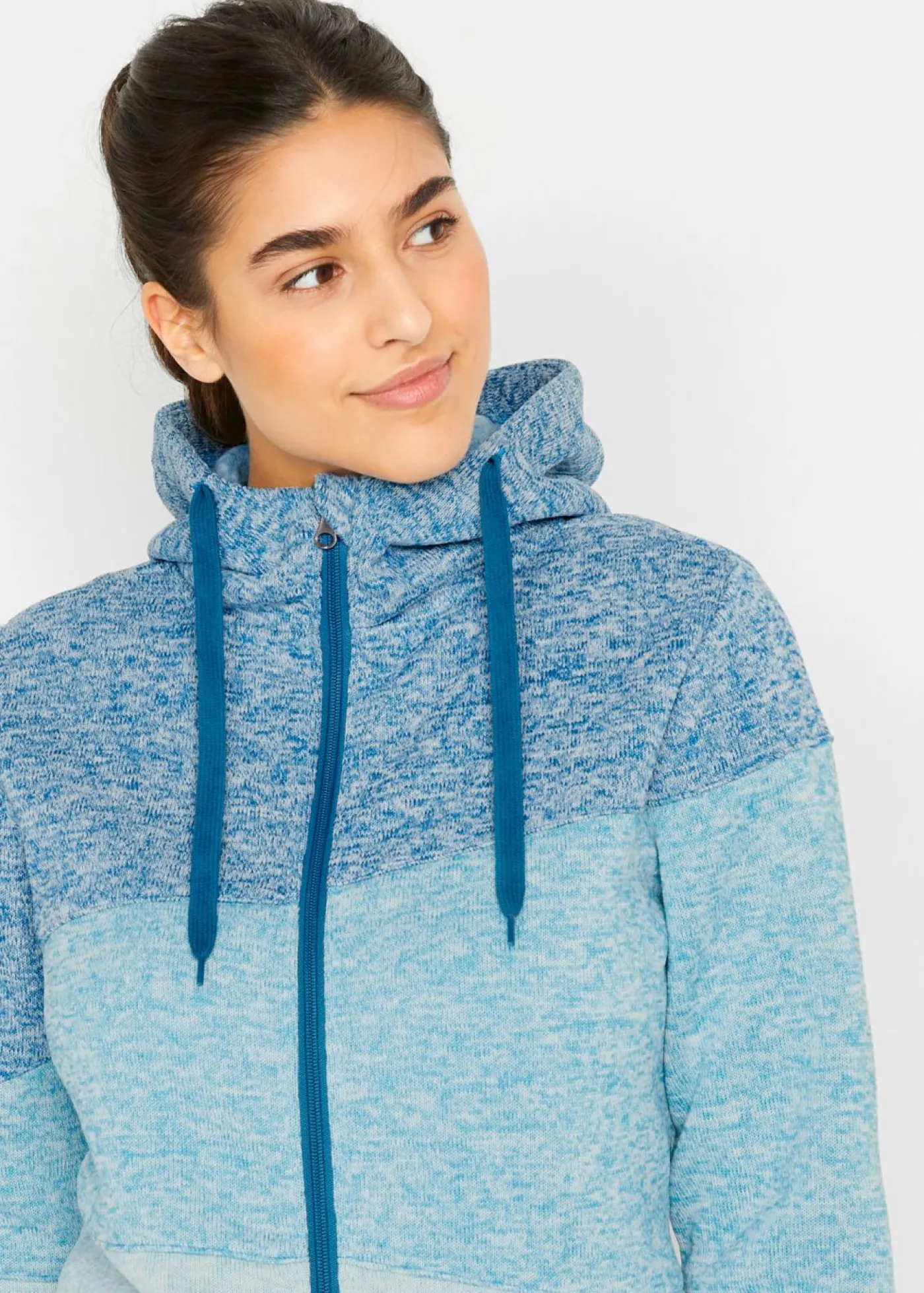 bonprix bonprix Chaqueta de chándal azul atlántico moteado Sale