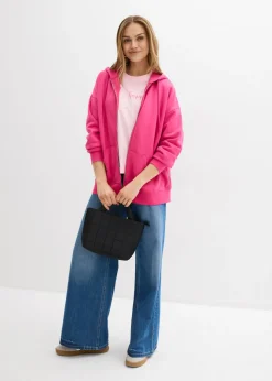 bonprix bonprix Chaqueta de chándal con capucha Pink lady New