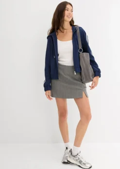 bonprix bonprix Chaqueta de chándal con raya deportiva Azul marino-blanco Sale