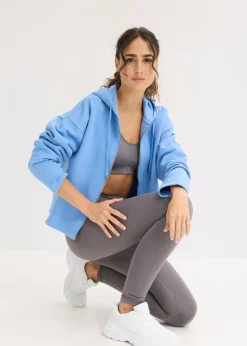 bonprix bonprix Chaqueta de chándal de algodón orgánico puro azul provenzal Best